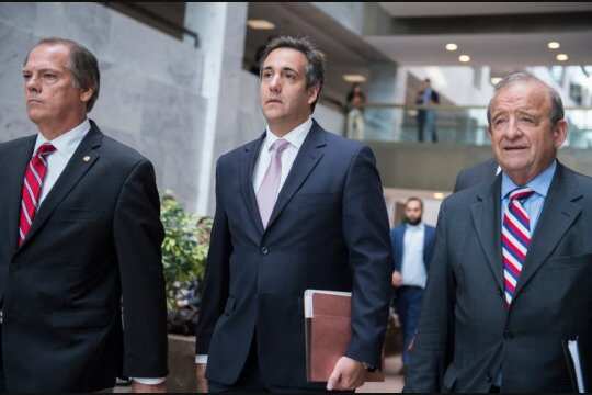 Michael Cohen (centre).