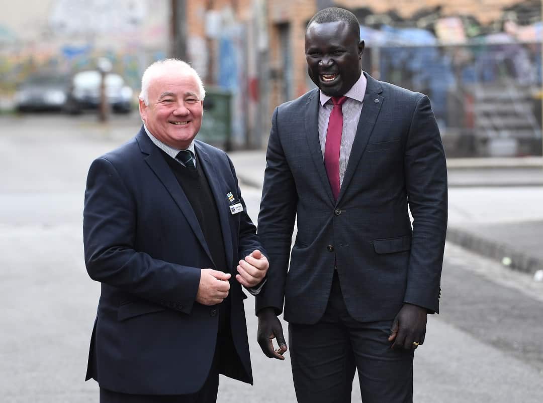 City of Melton Mayor Bob Turner is one of eight Melbourne mayors joining South Sudanese community leader Maker Mayek to call for an end to gang rhetoric.