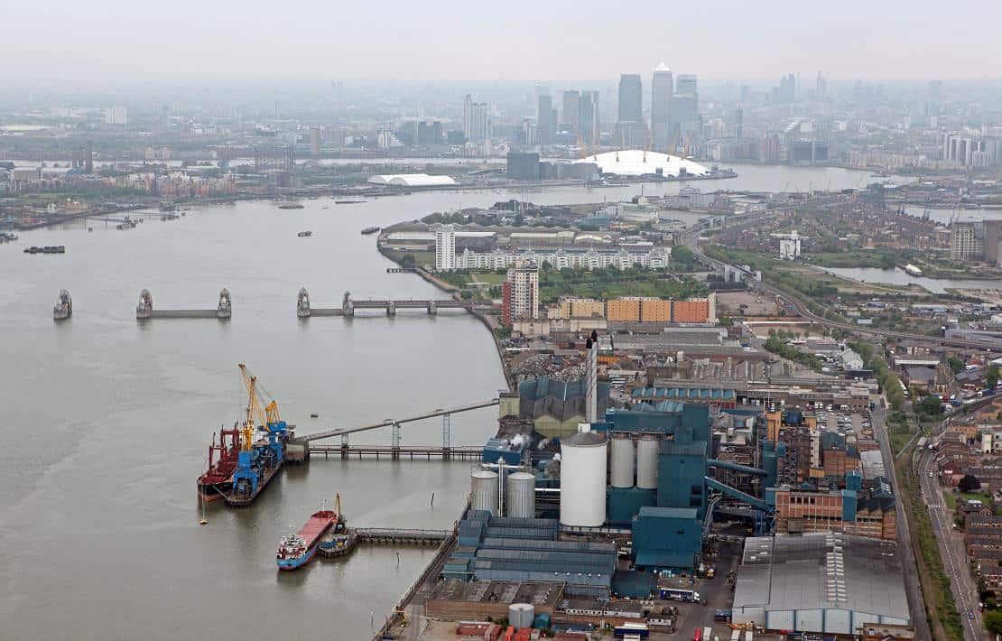 Tate and Lyle’s London refinery on the banks of the River Thames.