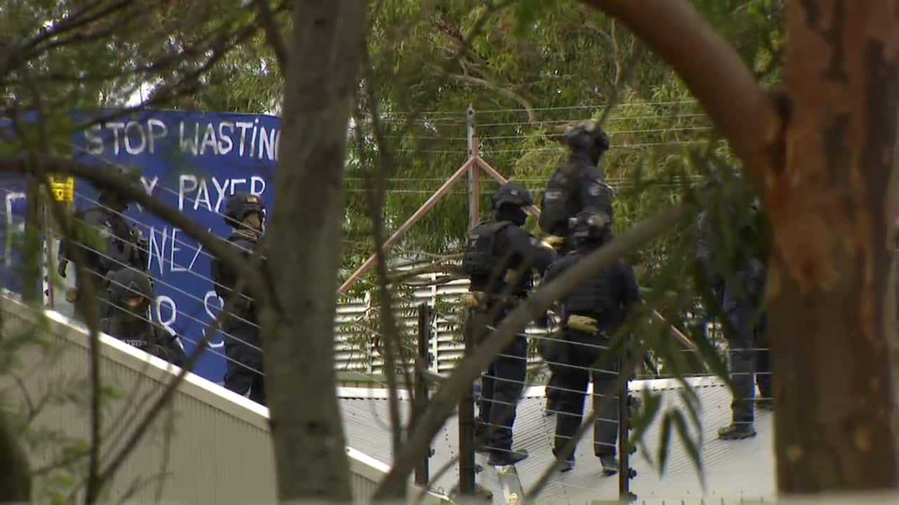 The men were arrested by NSW Police officers before being transferred to federal custody.