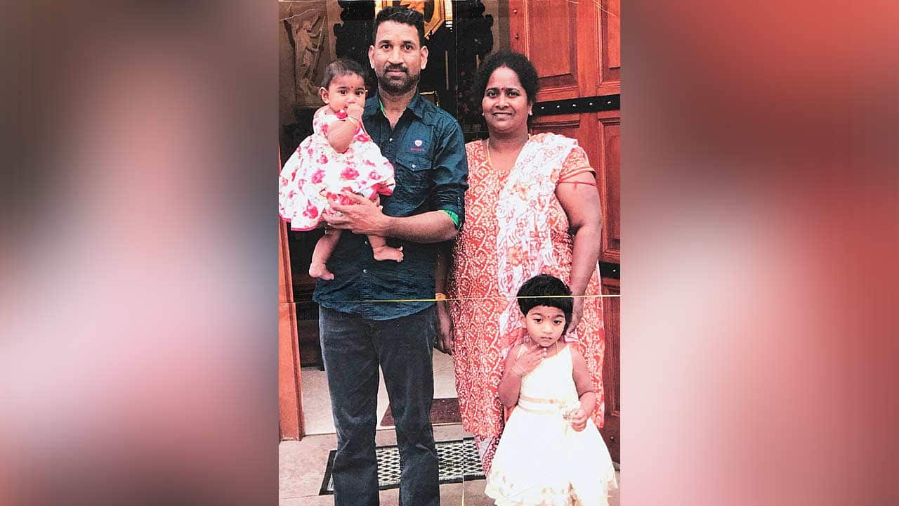 Priya and Nadesalingam and their two Australian-born children.