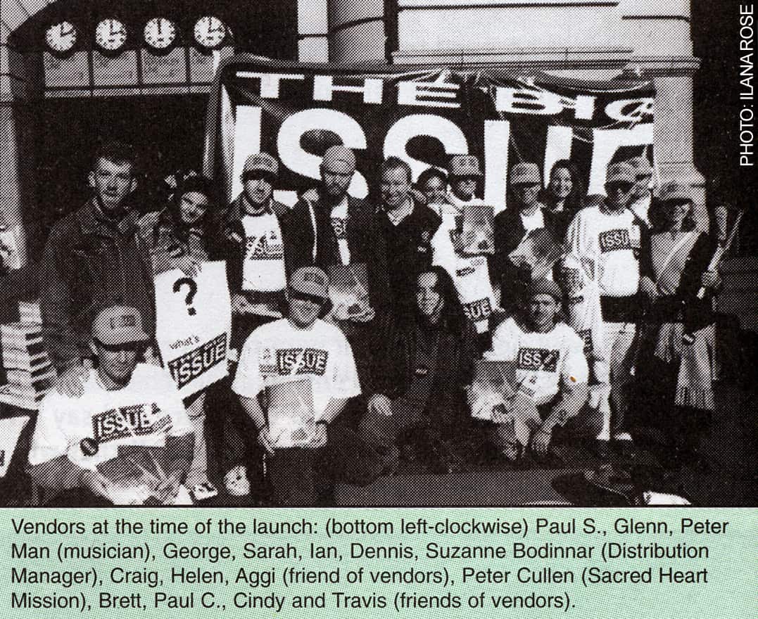 The Big Issue was launched at Melbourne's Flinders Street Station in 1996.