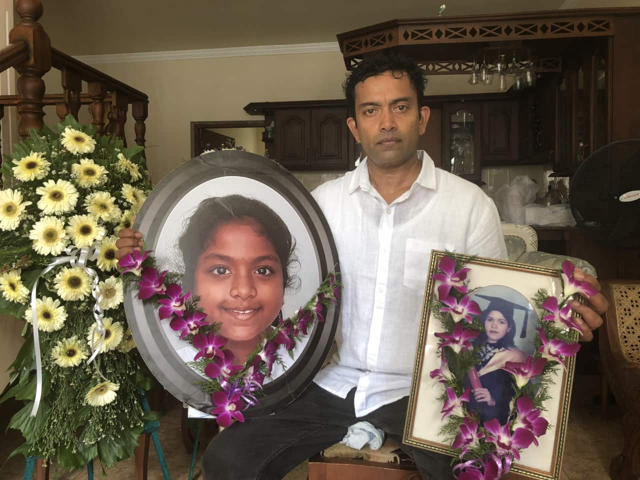 Sudesh Kolonne, the father and husband of the Australian victims of the Sri Lanka terror attacks.