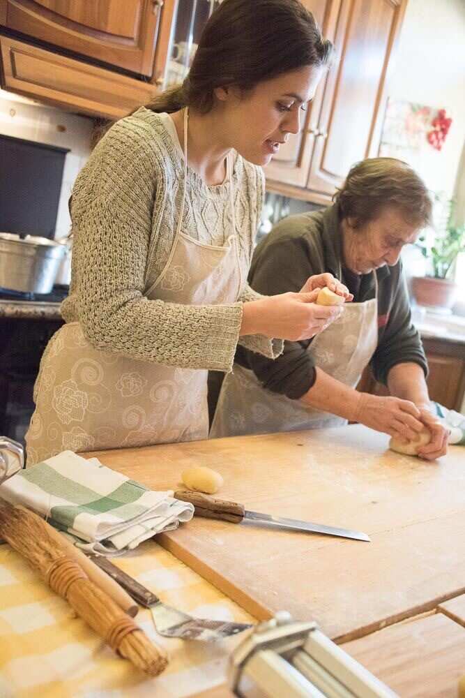 Nonna Nerina with her granddaugher Chiara Nicolanti.