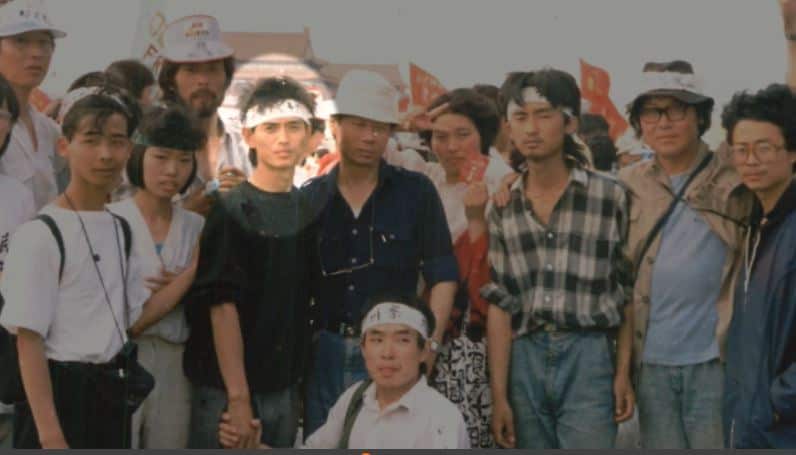 Guo Jian went on hunger strike at Tiananmen Square in 1989.