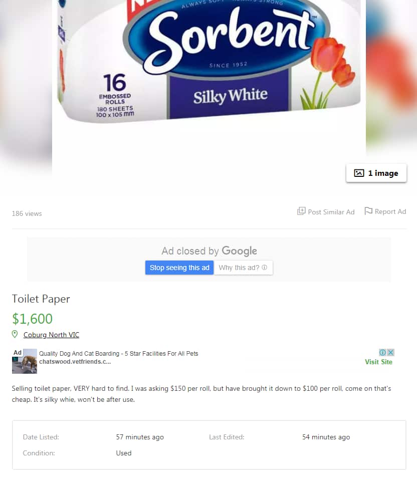toliet paper