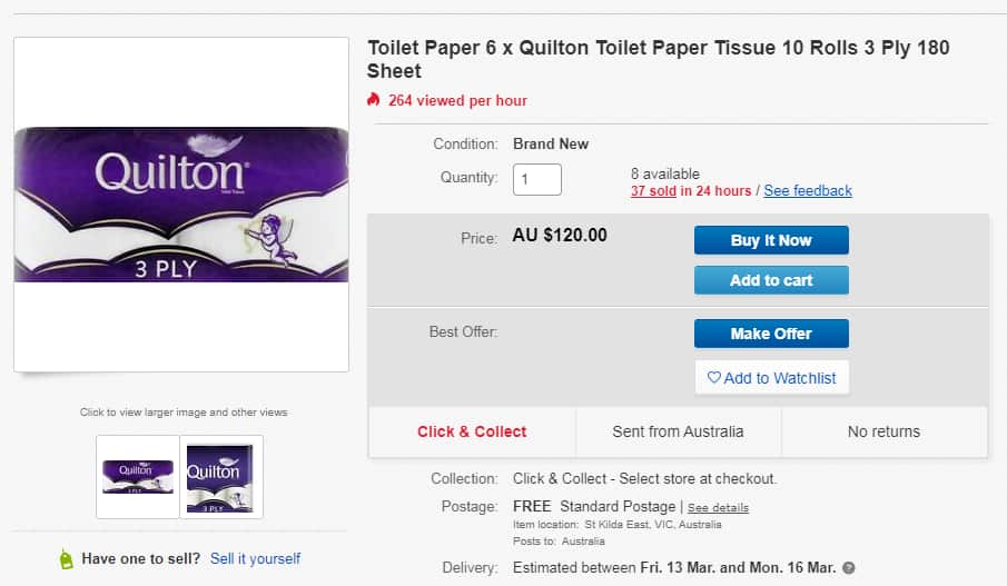 Toliet paper