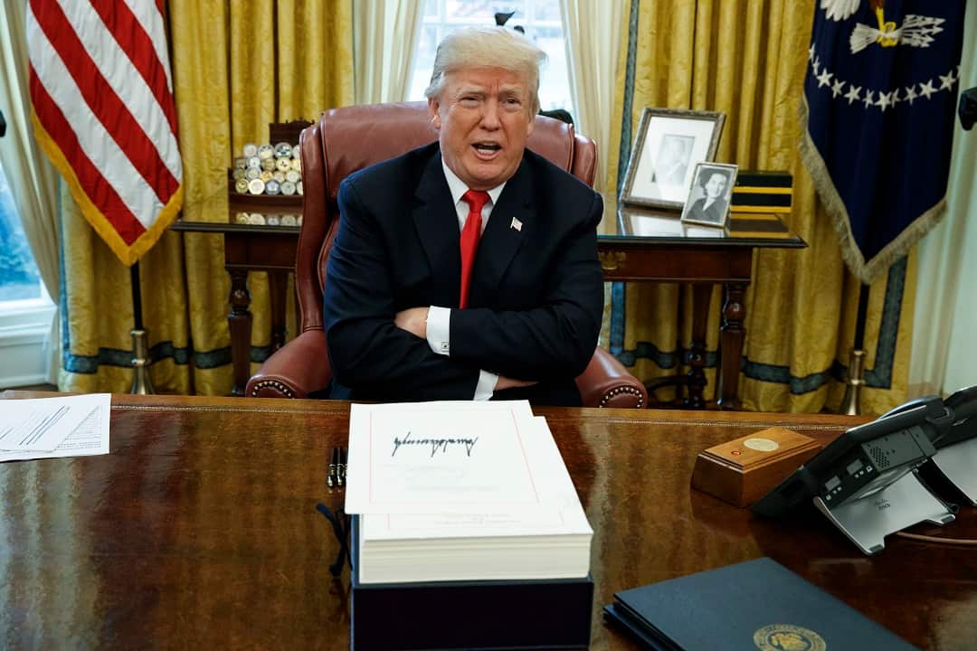 President Donald Trump has Tweeted that talks between North and South Korea are "a good thing".