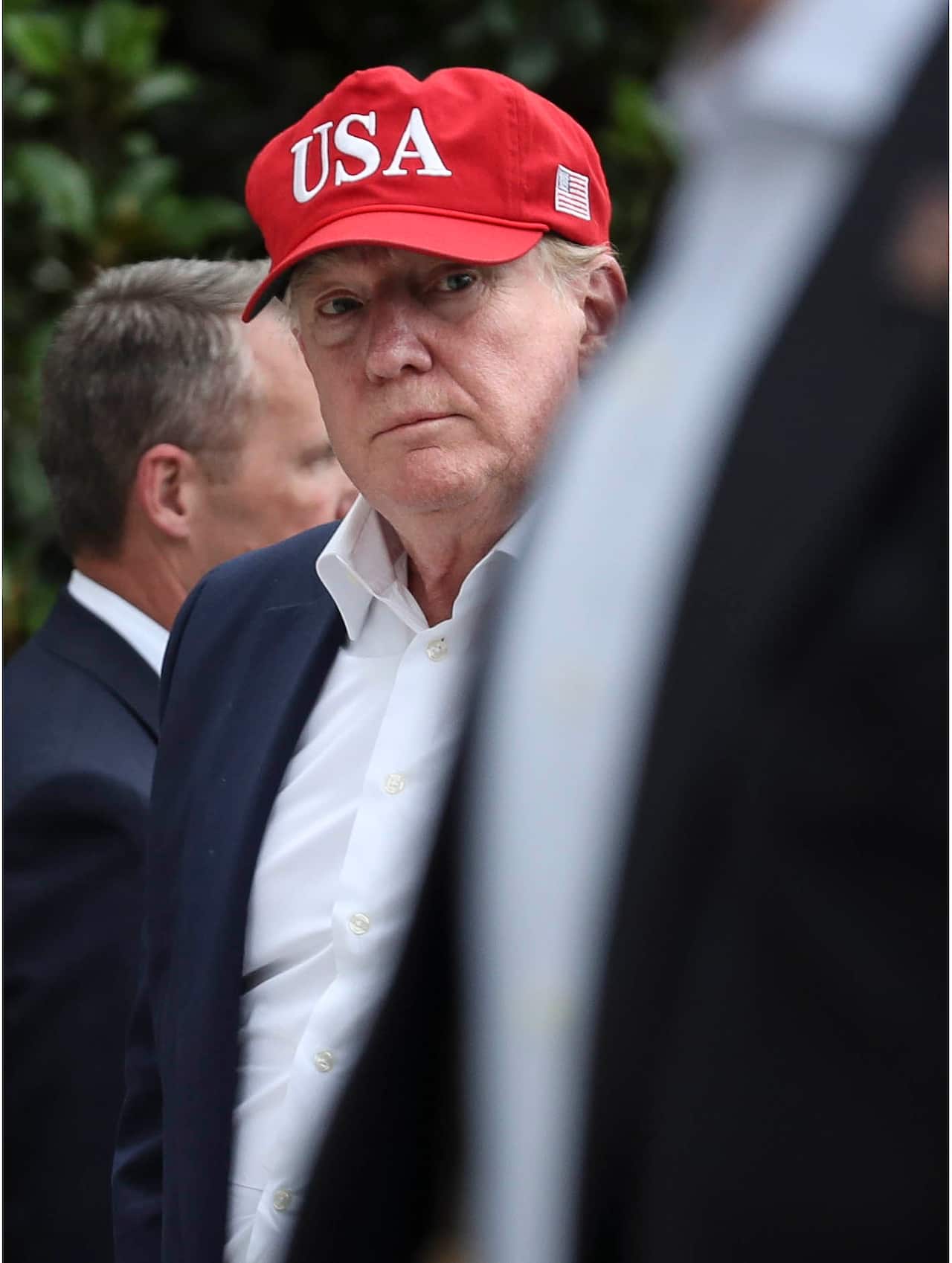 US President Donald Trump has declared "We have great wine, too".