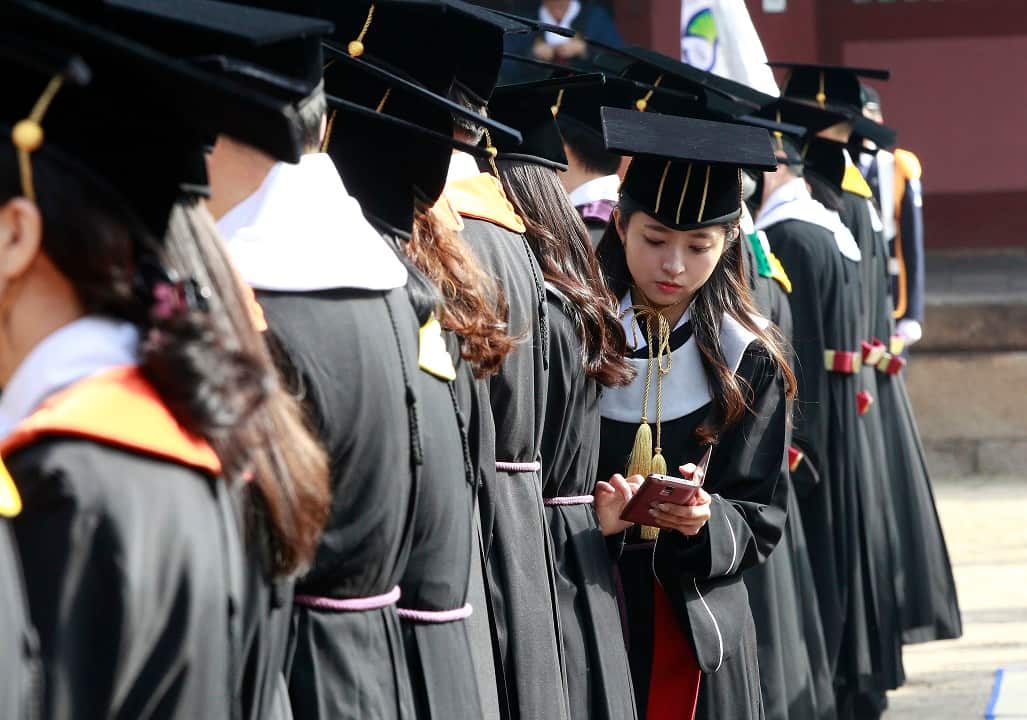 About 75 percent women go to college compared to 67 percent for their male counterparts.