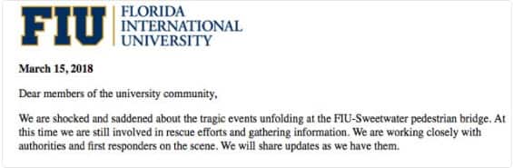 Florida University Statement