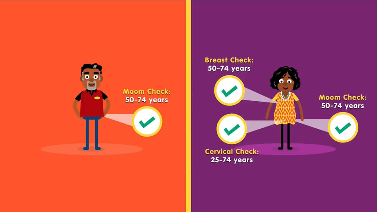 Screenshot of the Cancer Council Victoria campaign video