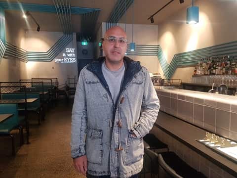 Owner of Greek restaurant Rebel Blue on Chapel Street Vinny Diaco. 