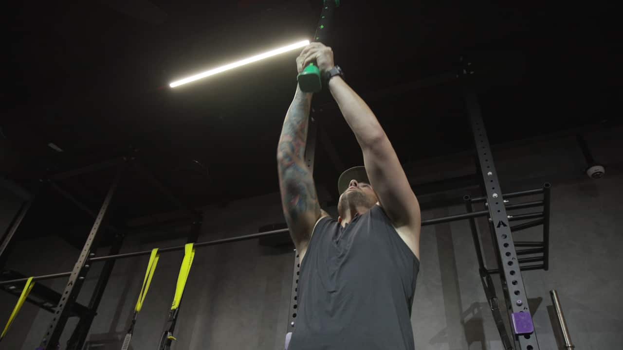 The torsion bars are used in functional training exercises to improve strength and stability.