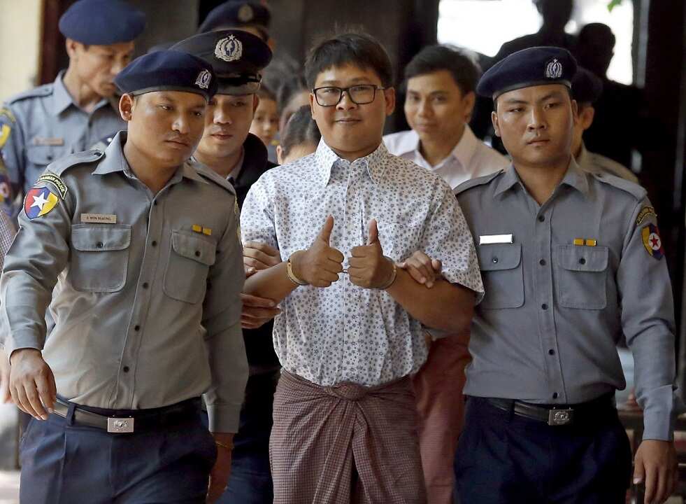 Detained Reuters journalist Wa Lone.