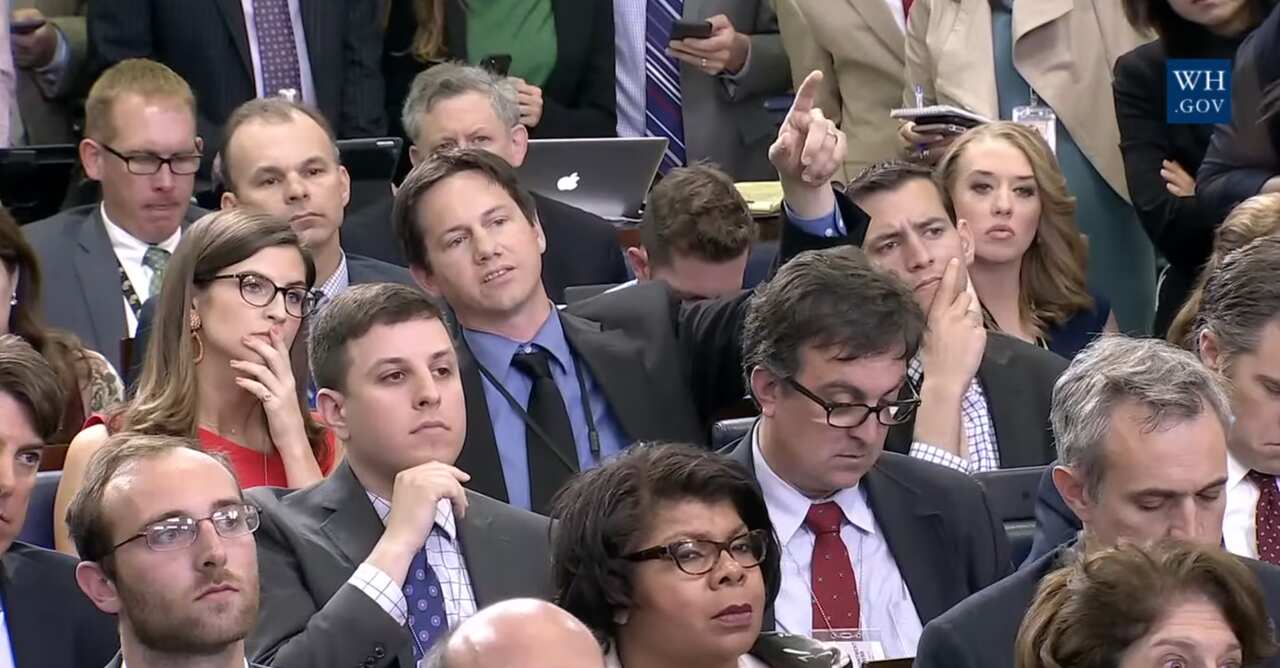 Charlie Spiering from Breitbart News sparred with the Press Secretary on a Wednesday conference.