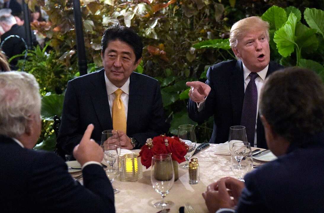 Shinzo Abe and Donald Trump
