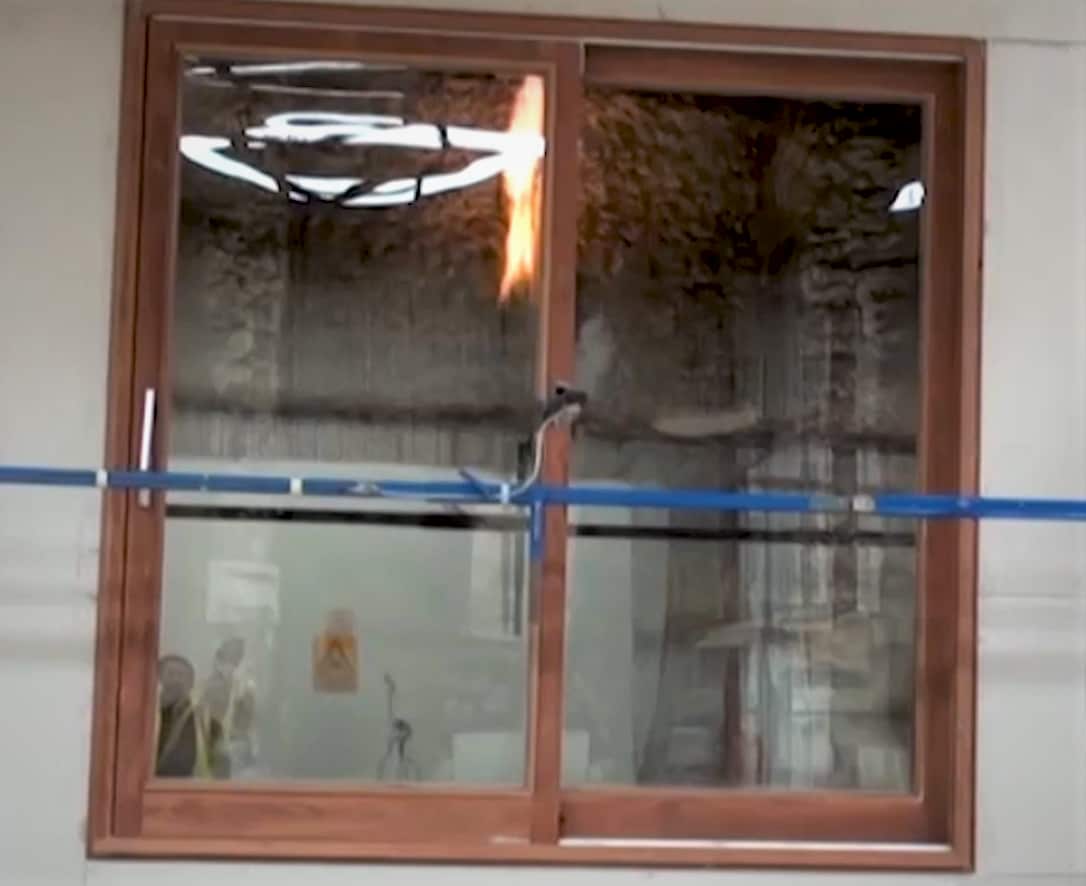 Paarhammer windows go through rigorous fire testing.