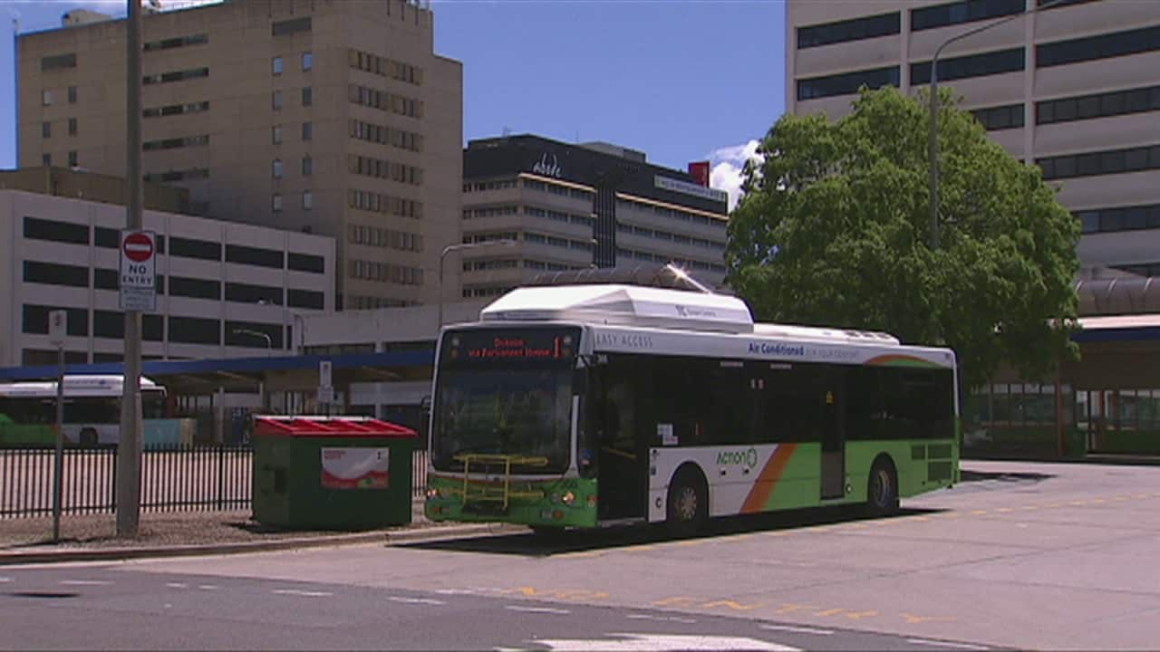 The Woden bus interchange in Canberra