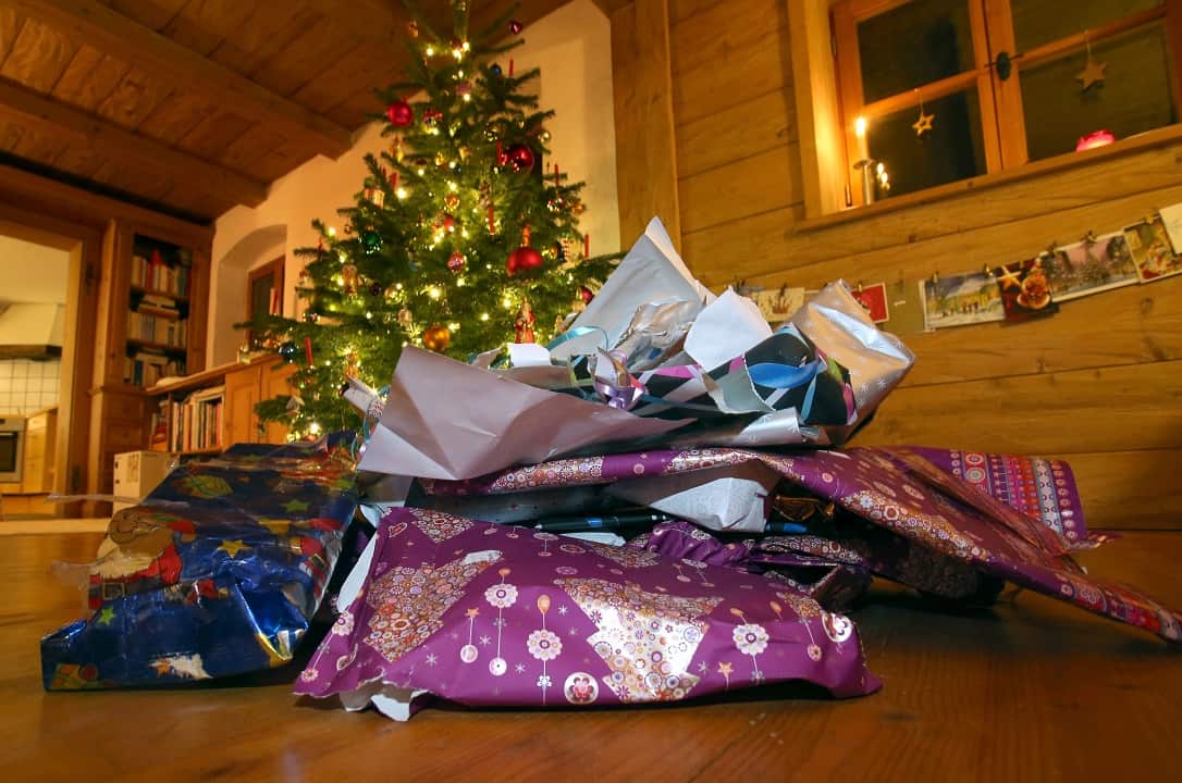 Tonnes of Christmas wrapping paper ends up in landfill every year.