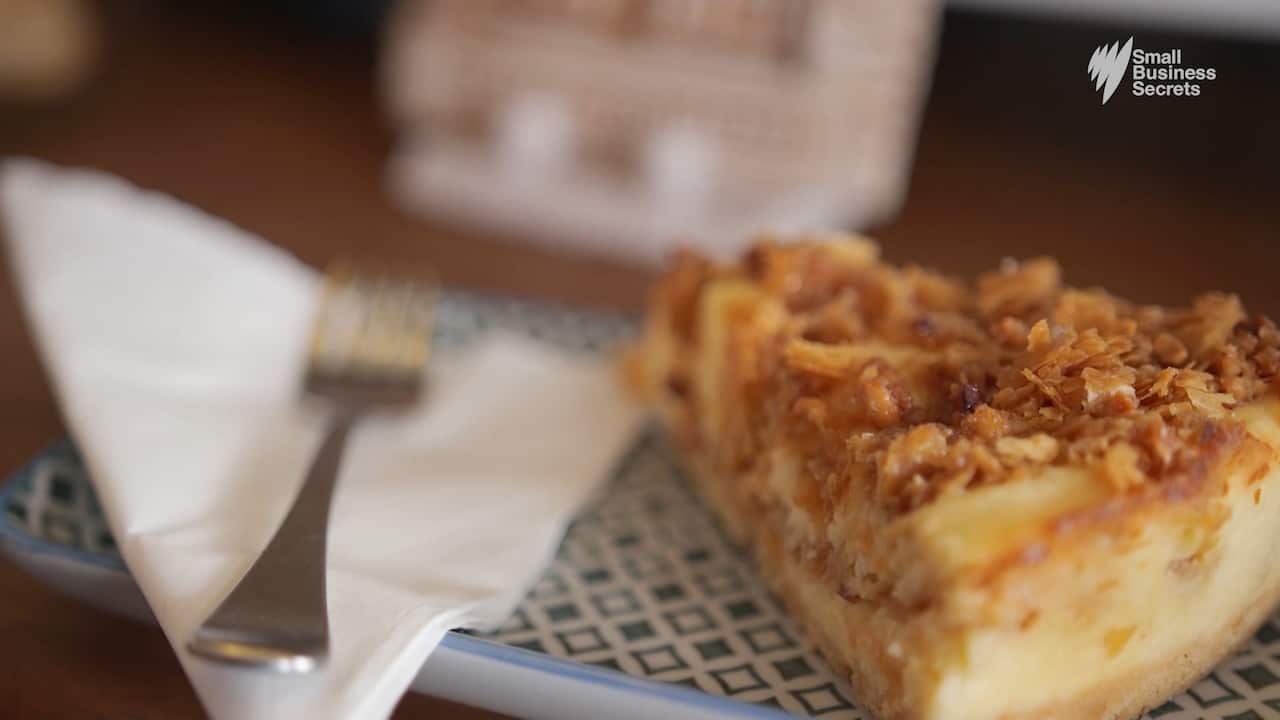 Zaaki Espresso's famous baklava cheesecake.