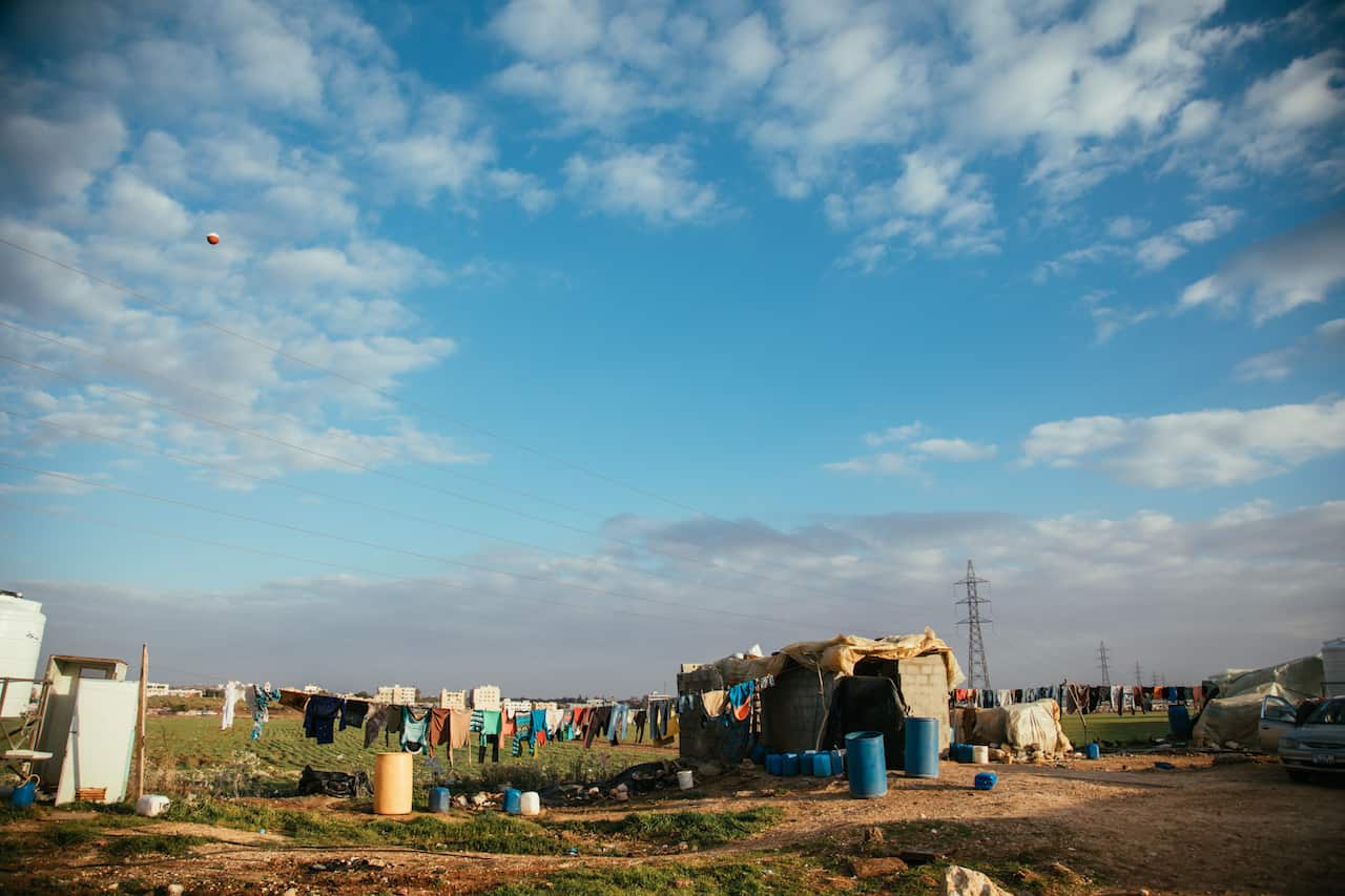 The Zaatari refugee camp in Jordan.