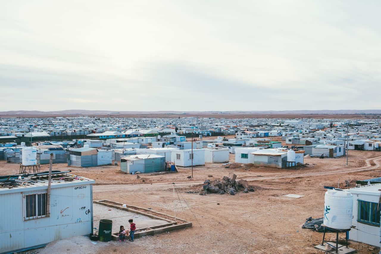 The Zaatari refugee camp is the largest of its kind in the world.