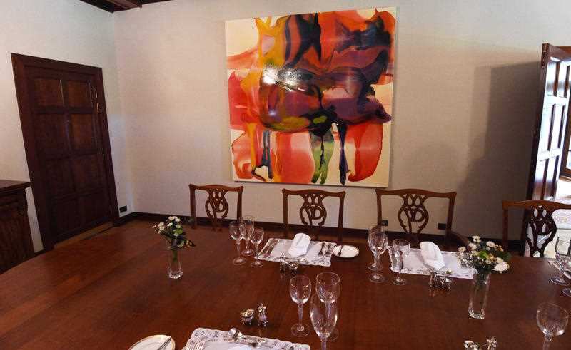 The dining room at The Lodge in Canberra 