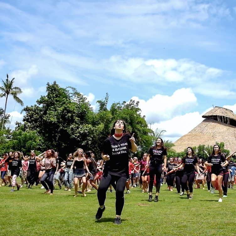 The Green School, Bali raises awareness for the message of V-Day