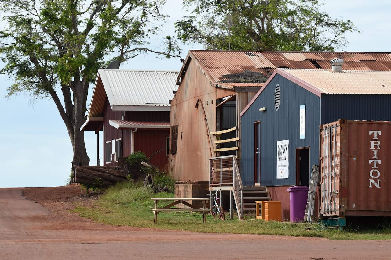 Remote Indigenous housing in the Northern Territory.