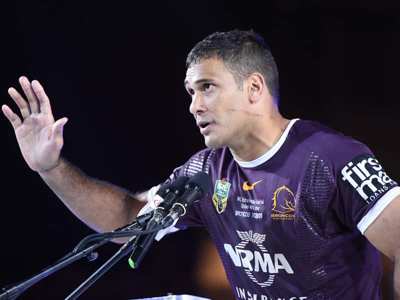 Retired Brisbane Broncos player Justin Hodges
