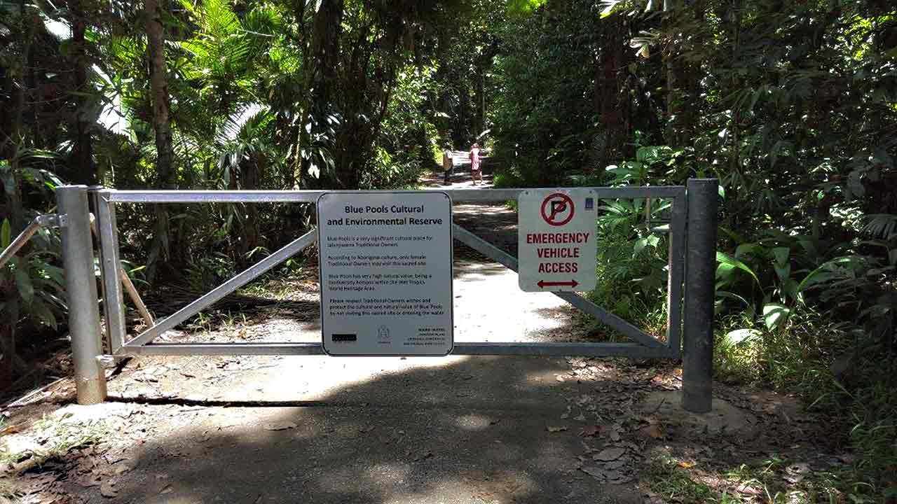 Blue Pool gate