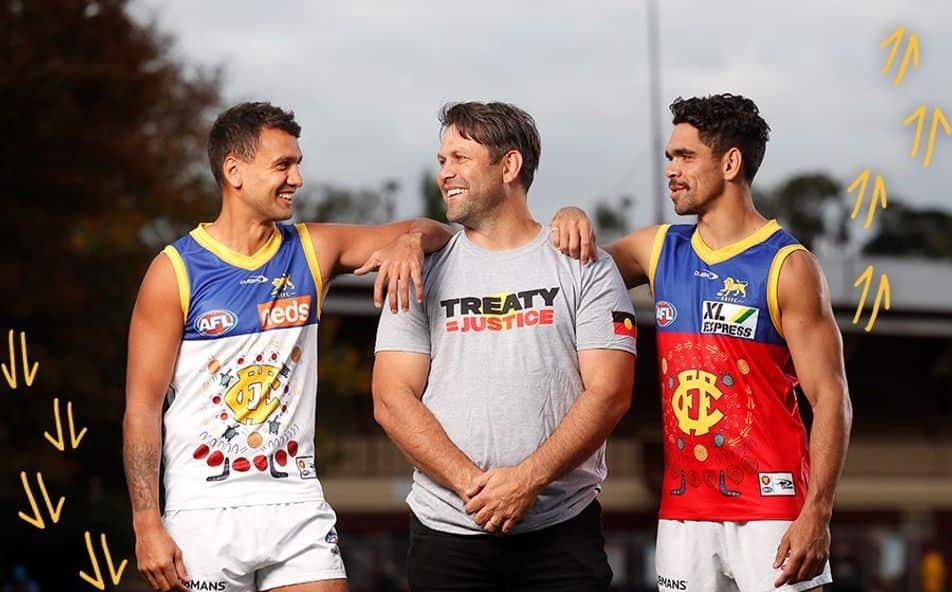 Chris Johnson's design for the Brisbane Lions.