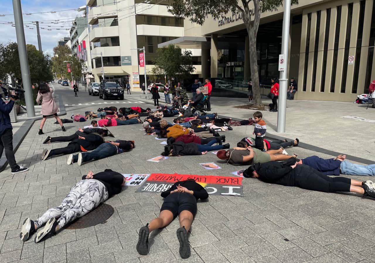 Protests outside Ms Wynne inquest