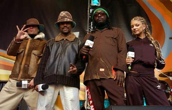 American Hip Hop group The Black Eyed Peas seen on the MTV TRL UK show, in Camden London. hl120903 (Photo by Ian West - PA Images/PA Images via Getty Images)