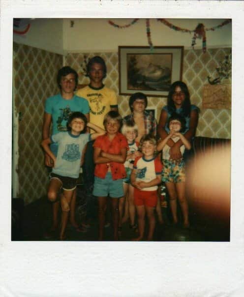 Lowanna's Dad and his brothers and cousins on Christmas Day
