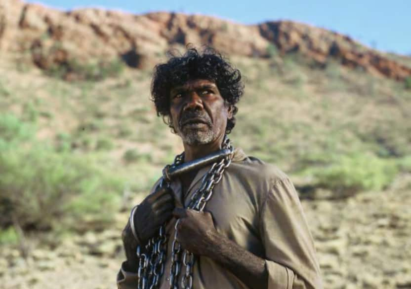 David Dalaithngu in a scene from The Tracker