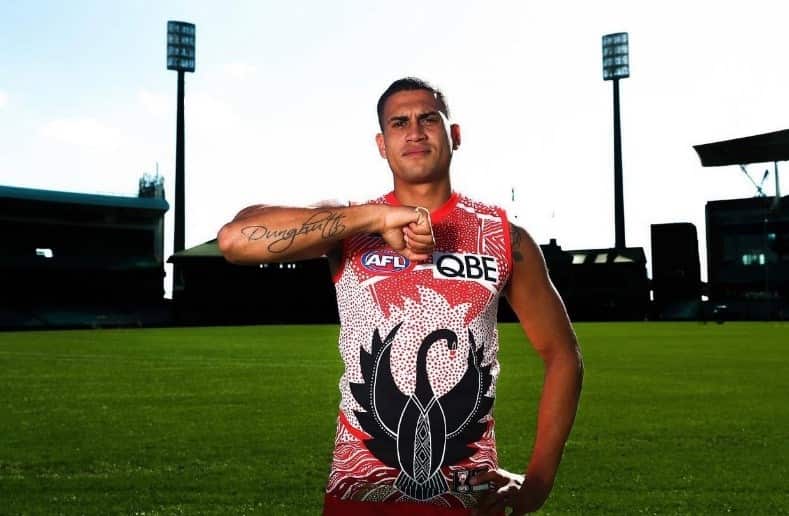 James Bell models 2021 Marn Grook guernsey.