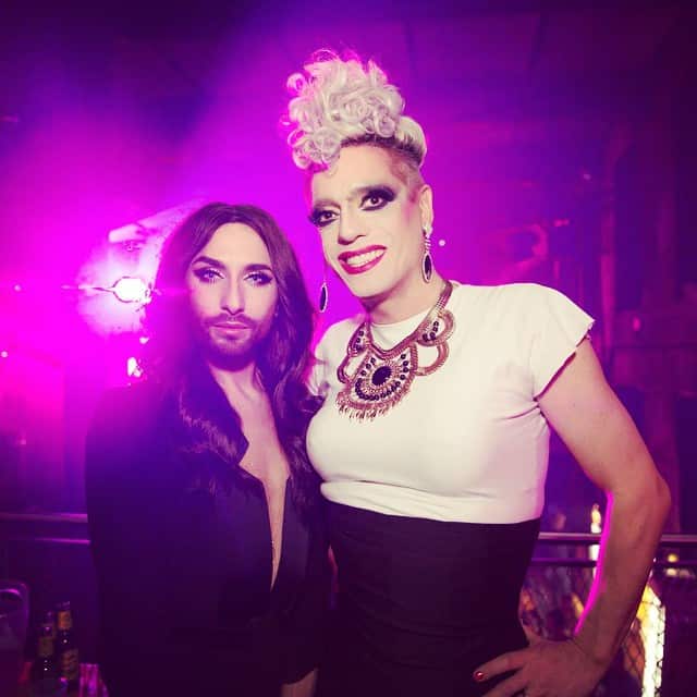 Conchita with Miss Candy