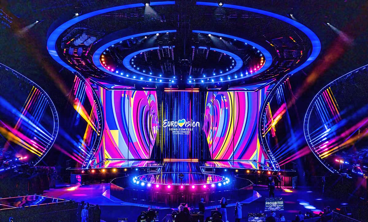 The Eurovision Song Conetest stage is unveiled in Liverpool
