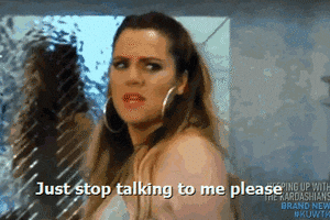 stop talking gif