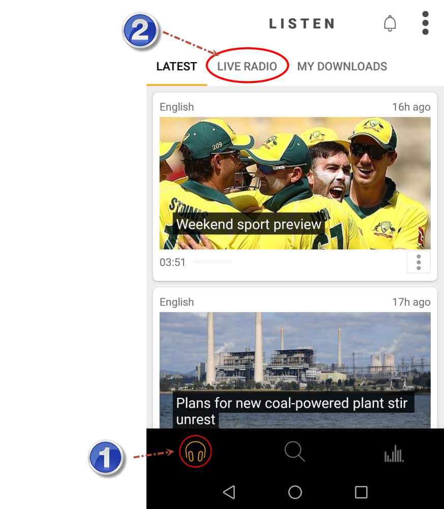 sbs radio app nav