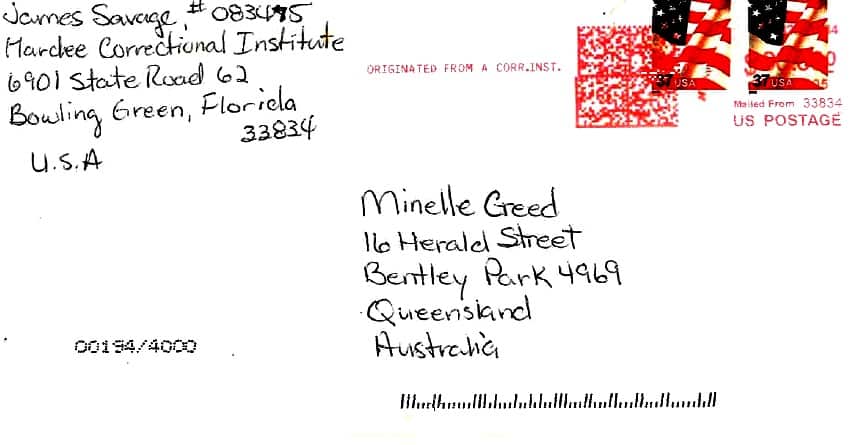 Correspondance with Minelle Creed