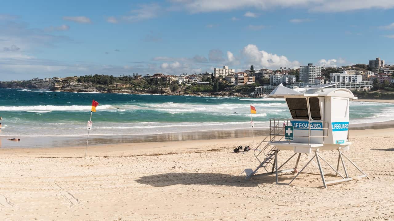The famous Bondi beach in Sydney in Australia