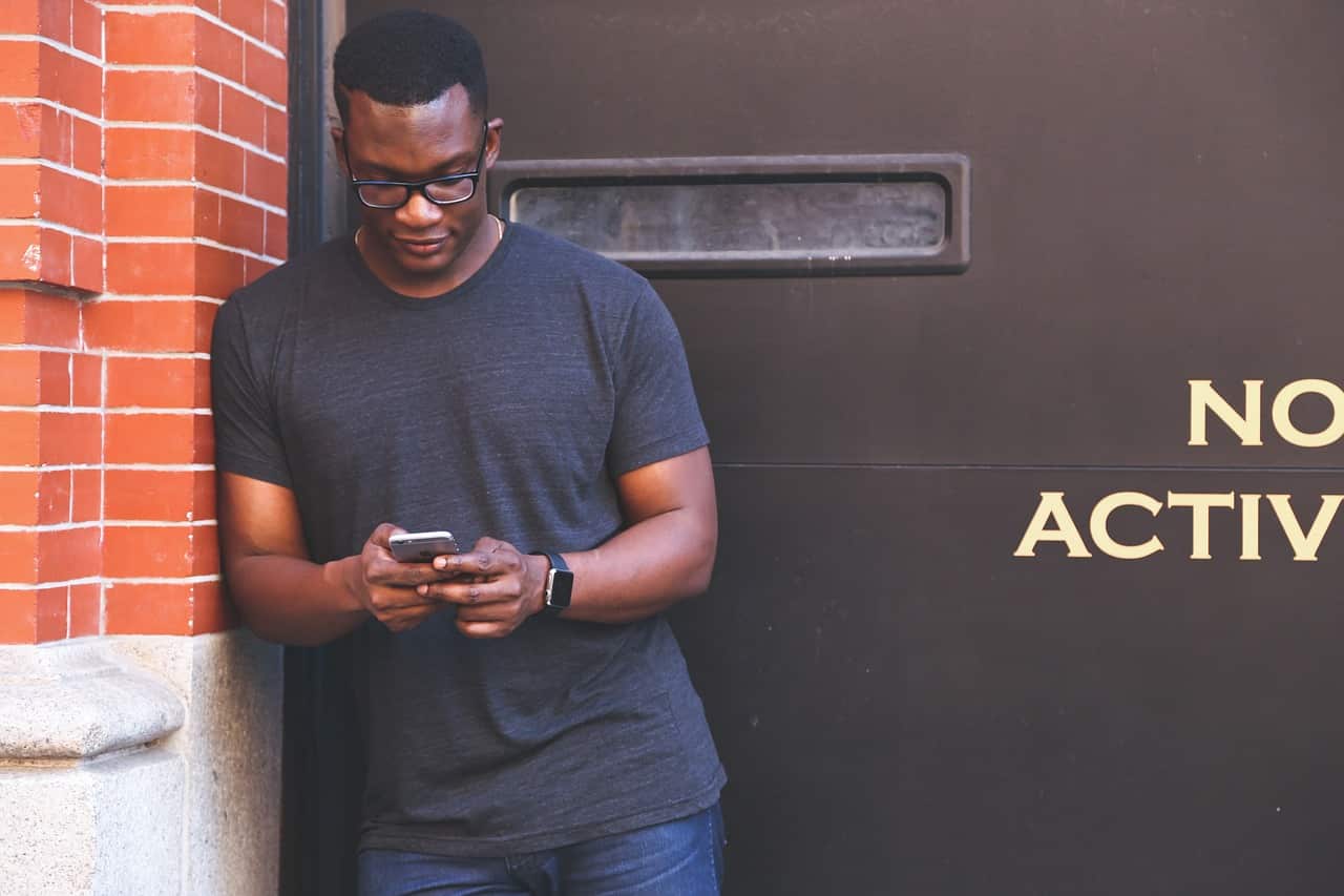 Man holding a phone