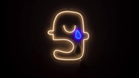 Crying Man Neon