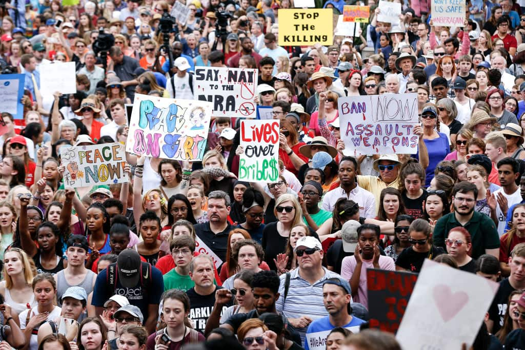 Thousands protest in Florida.