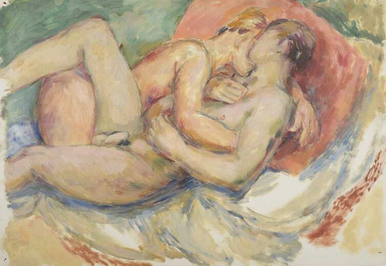 Duncan Grant, Erotic Embrace, c. 1950. © Tate