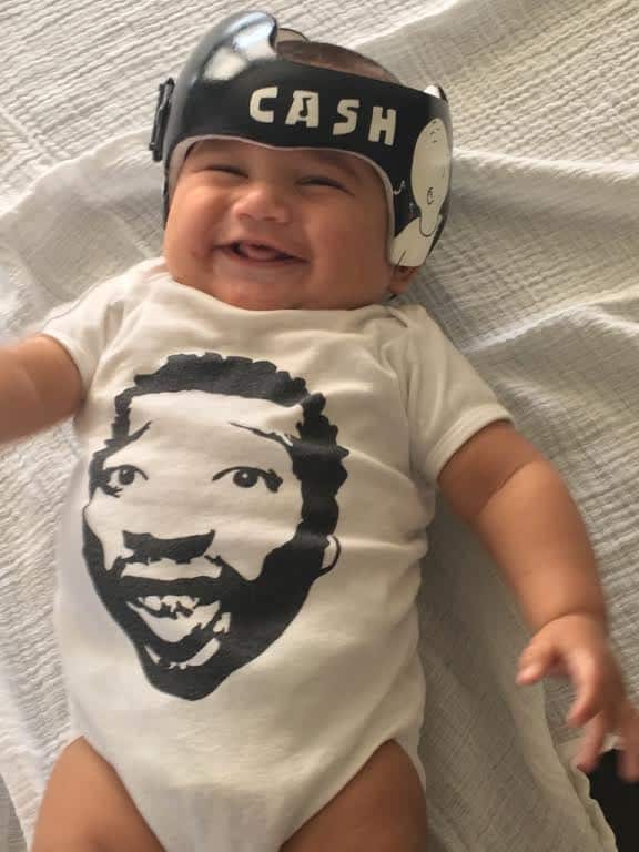 Paula Strawn's painted helmet