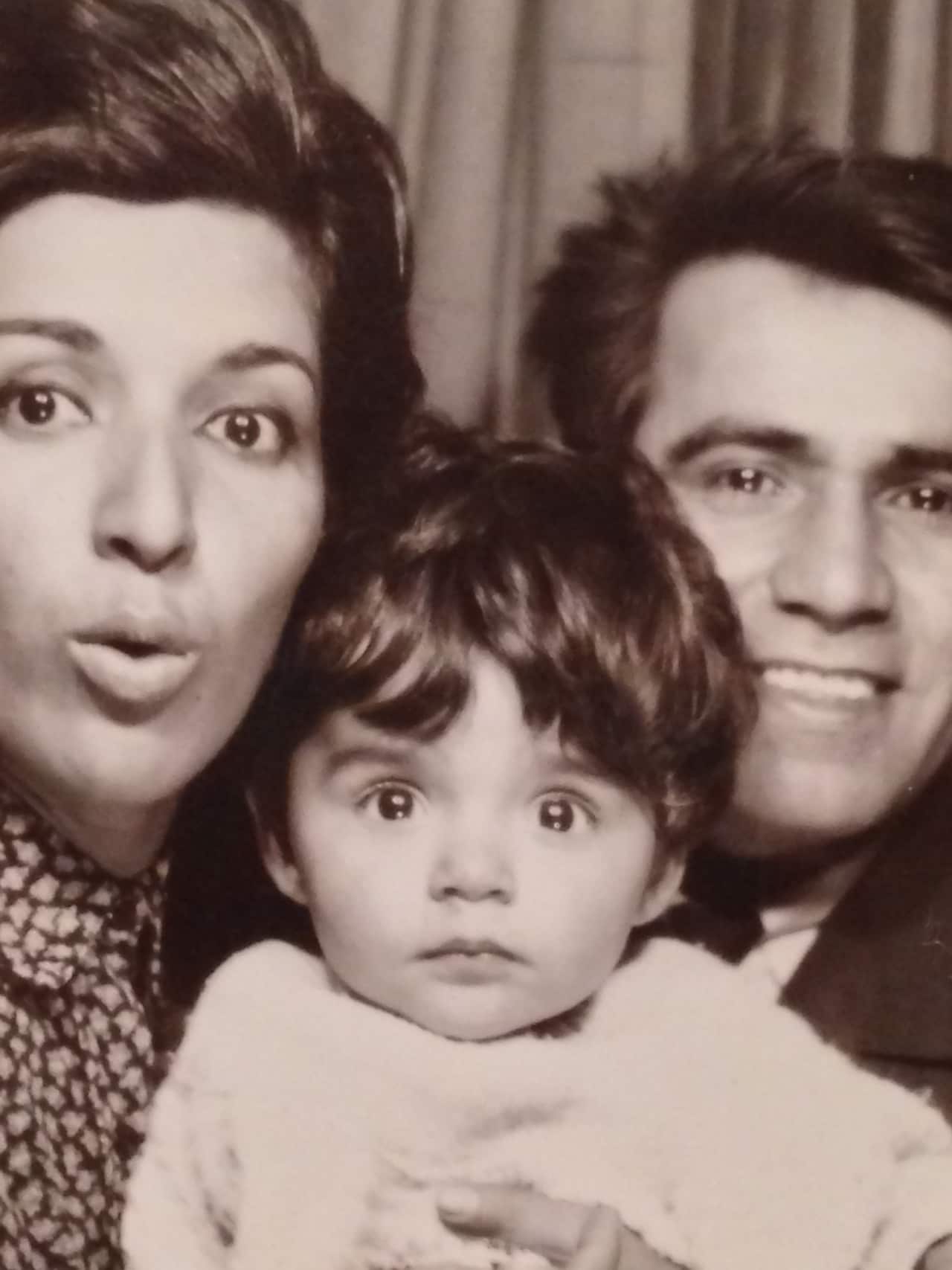 My grandmother Fozieh, my grandfather Ali and my mother Atousa.